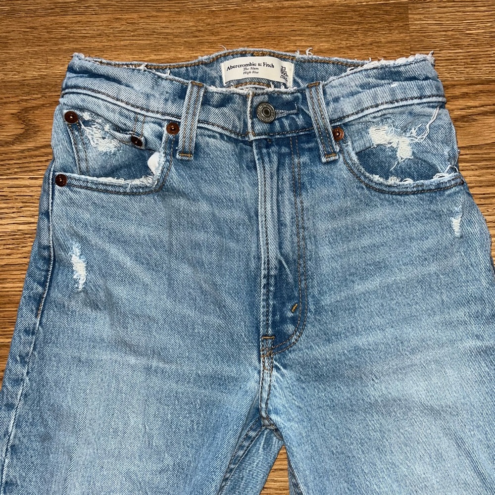Abercrombie “The Mom High Rise” Denim in 23